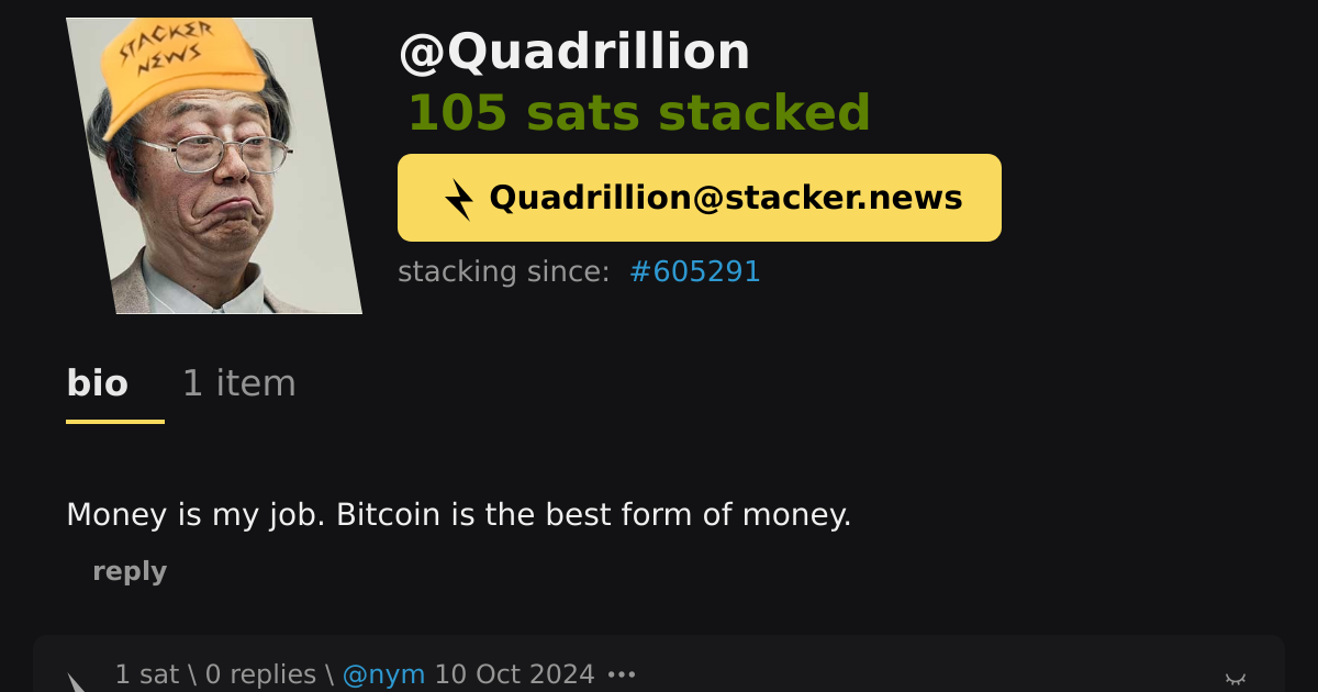Quadrillion \ stacker news