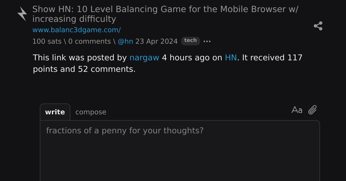 Show HN: 10 Level Balancing Game for the Mobile Browser w/ increasing ...