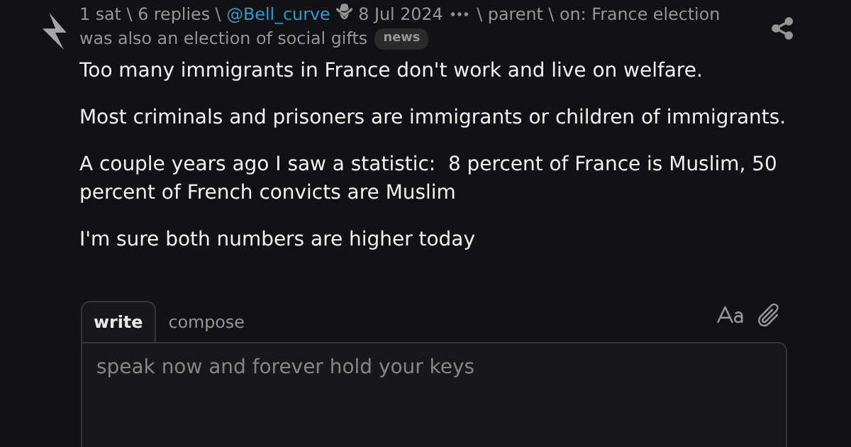 reply on: France election was also an election of social gifts ...