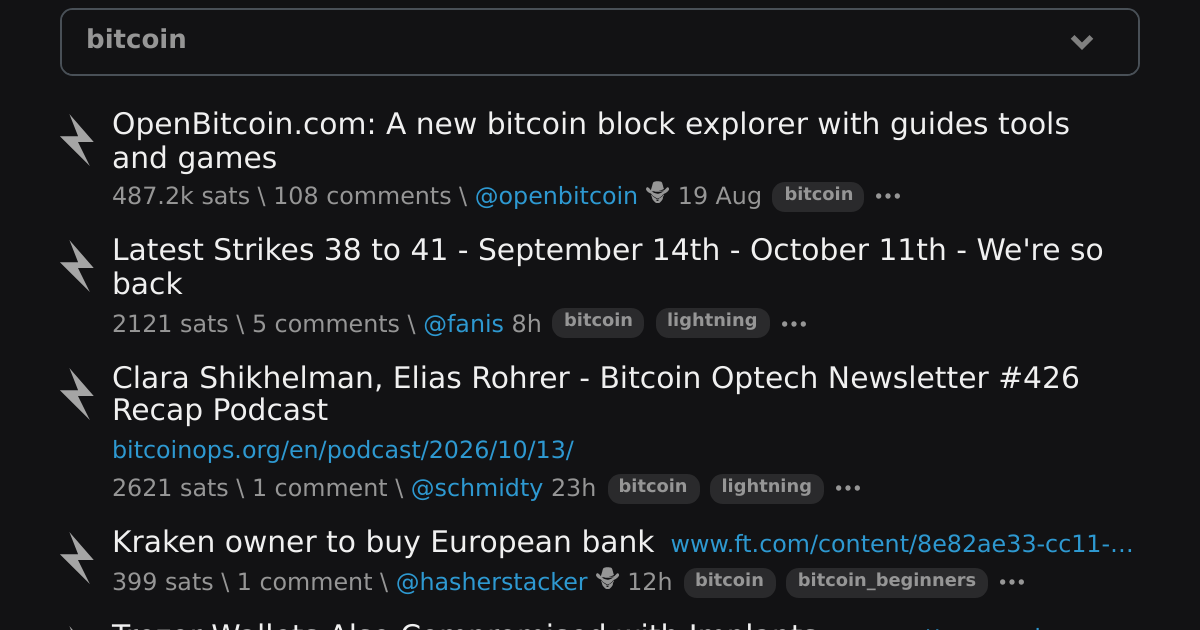 ~bitcoin \ stacker news